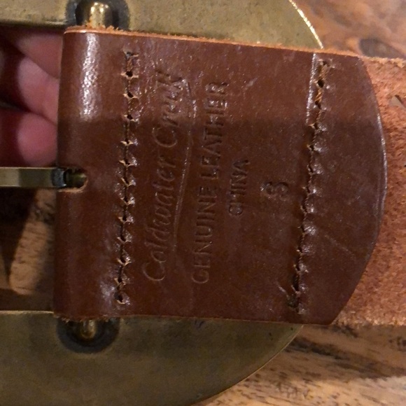 Coldwater Creek Darlington Perforated Leather Belt S main image 4